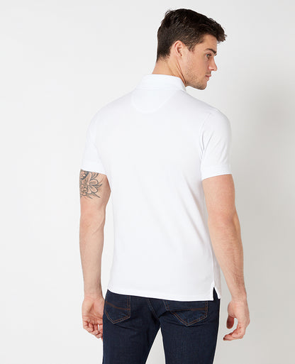Remus Uomo Tapered Polo Shirt - White