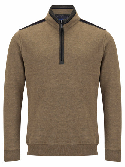 DG's Drifter Half Zip Sweatshirt - Caramel