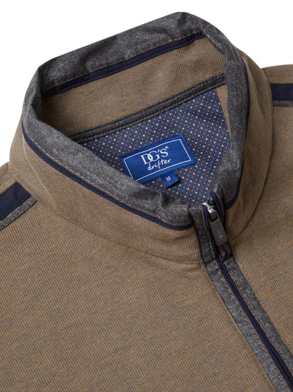 DG's Drifter Half Zip Sweatshirt - Caramel