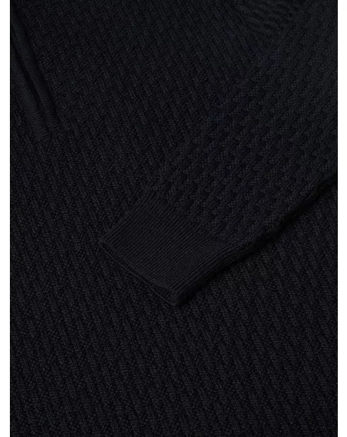 Close-up of a textured black fabric