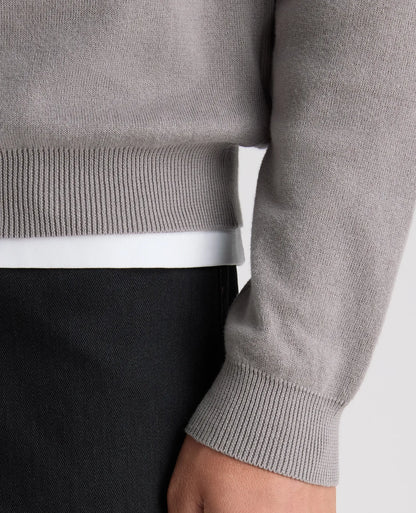 Remus Uomo Ls Polo Sweater - Grey