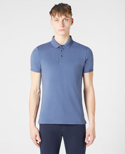 Remus Uomo Cotton Polo Shirt - Air Force Blue