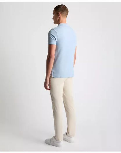 Remus Uomo Short Sleeve Polo Shirt - Light Blue