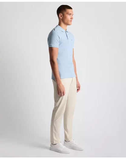 Remus Uomo Short Sleeve Polo Shirt - Light Blue