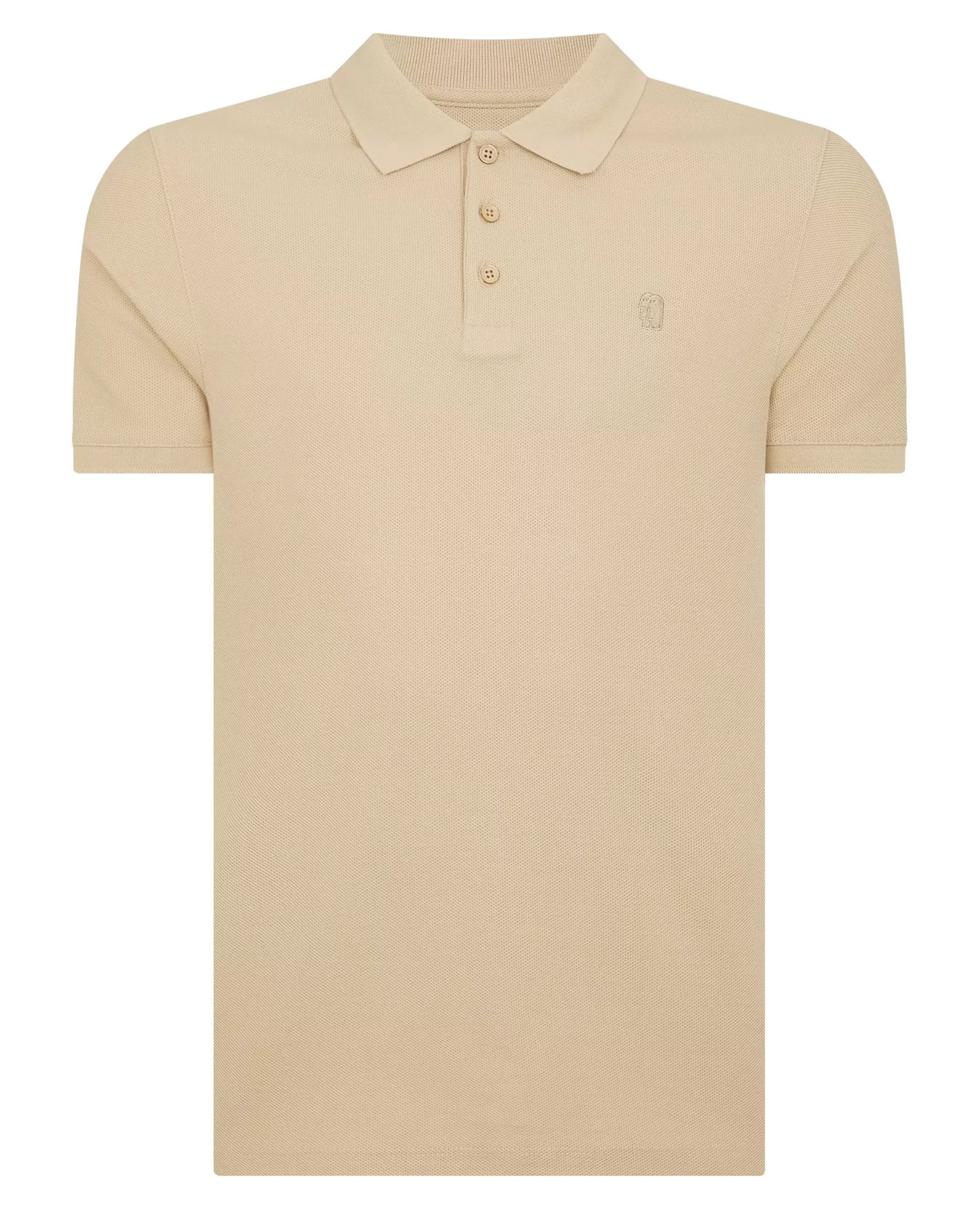 Remus Uomo Short Sleeve Polo Shirt - Oatmeal