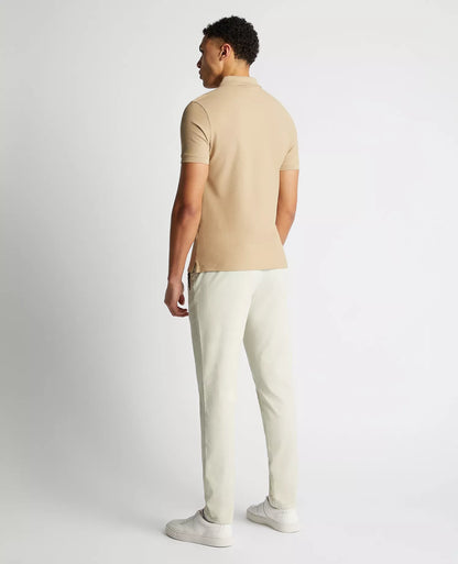 Remus Uomo Short Sleeve Polo Shirt - Oatmeal