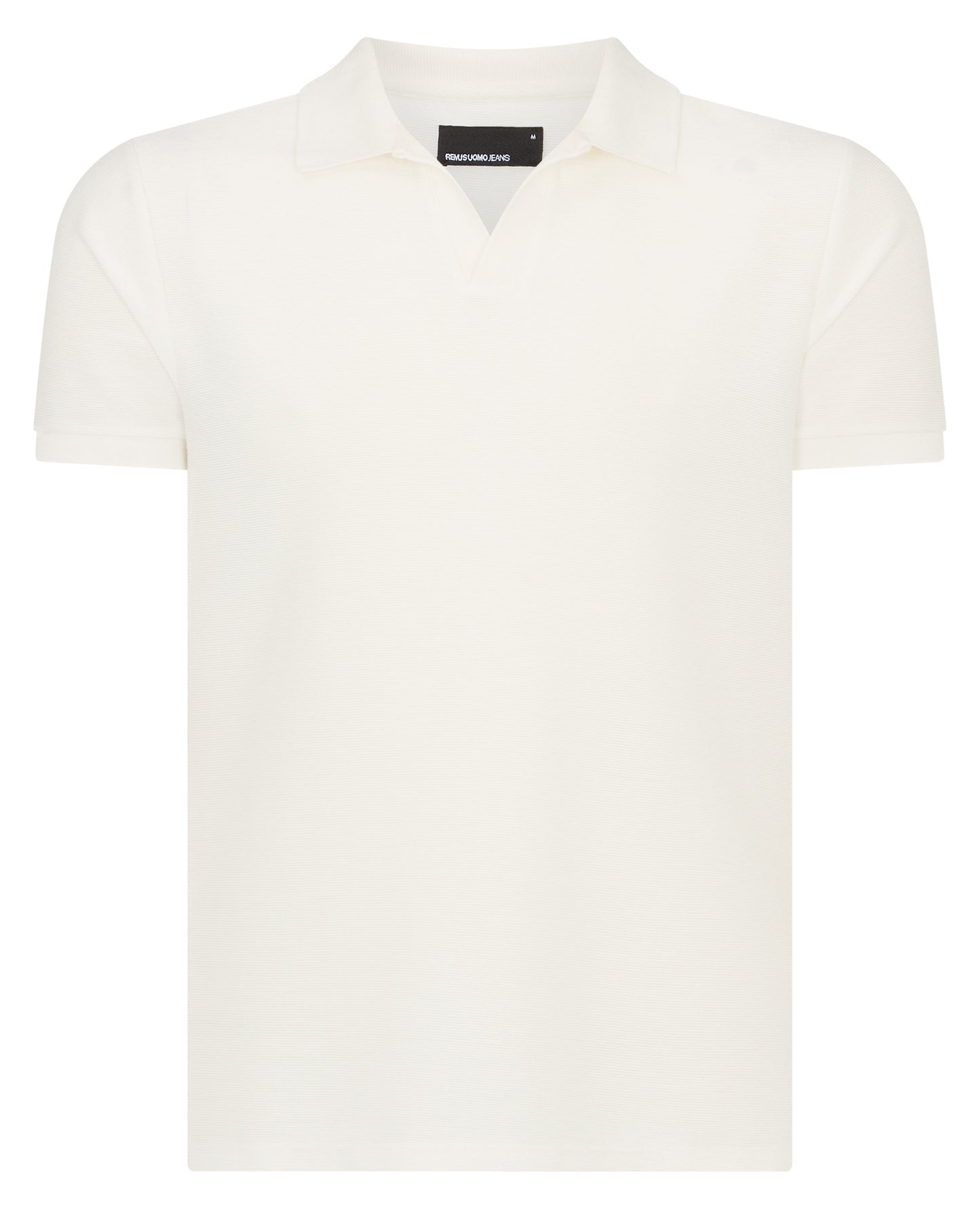 Remus Uomo Open Collar Shirt - White