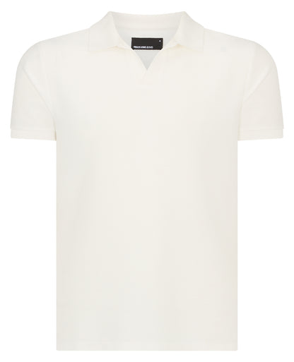 Remus Uomo Open Collar Shirt - White