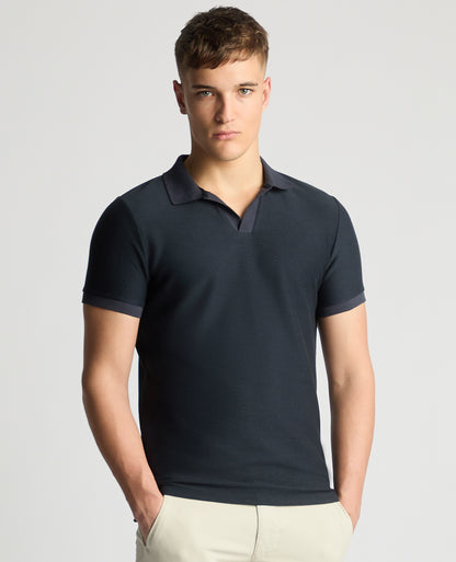 Remus Uomo Open Collar Shirt - Navy