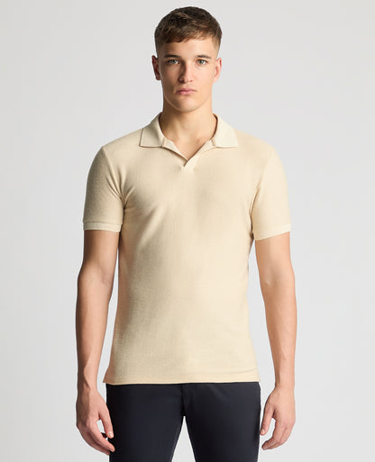 Remus Uomo  Open Collar Shirt - Cream