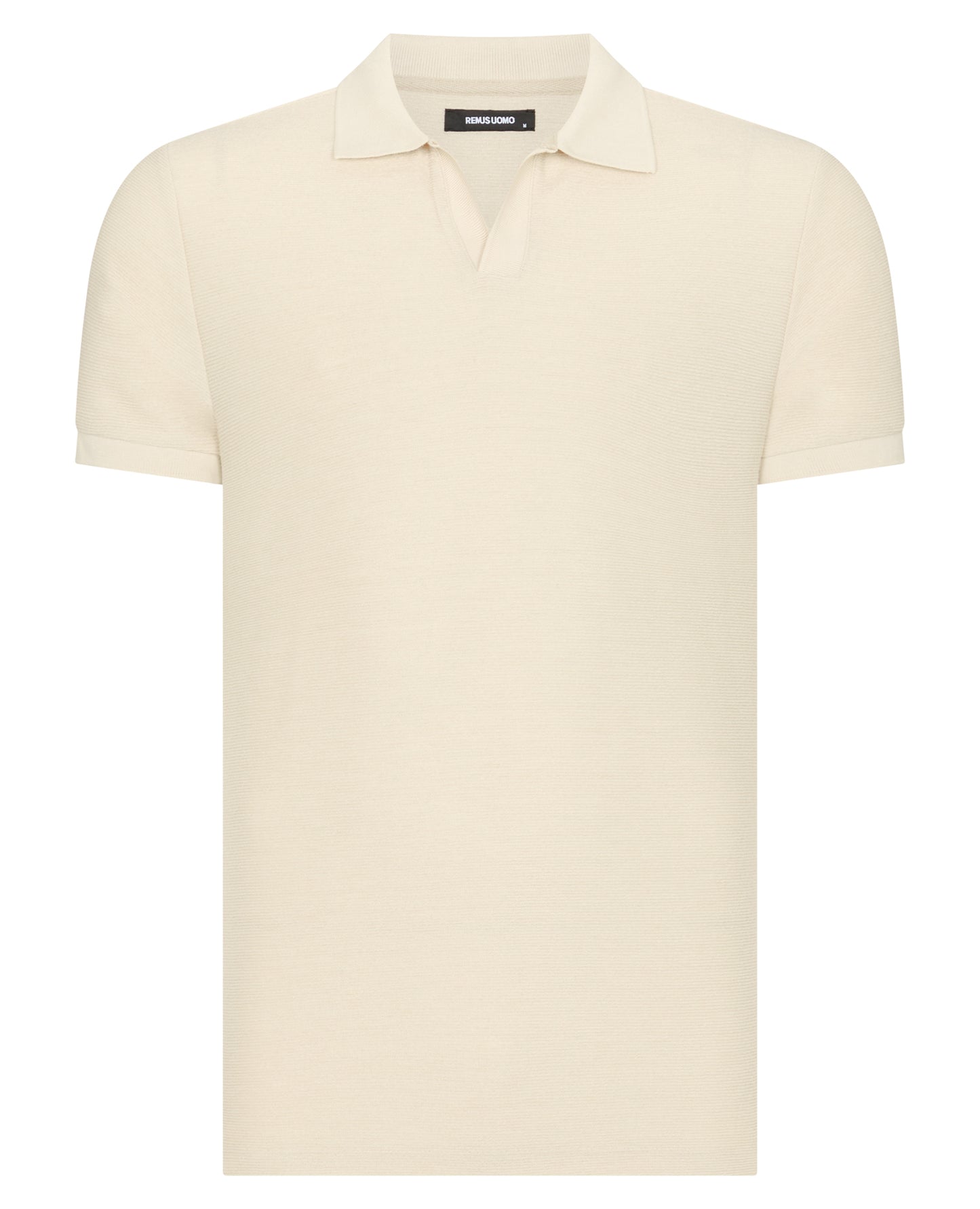 Remus Uomo  Open Collar Shirt - Cream