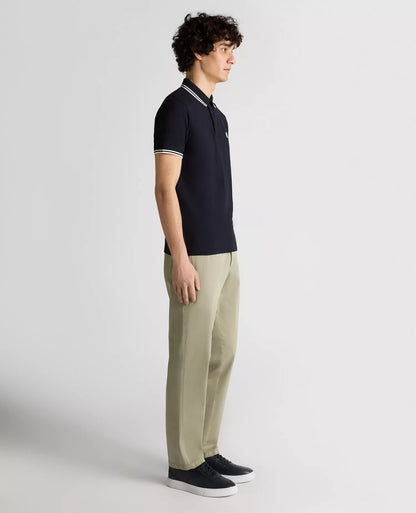 Remus Uomo Trim Collar Polo - Navy