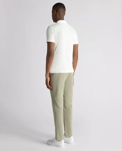 Remus Uomo V-Neck Polo Shirt - White
