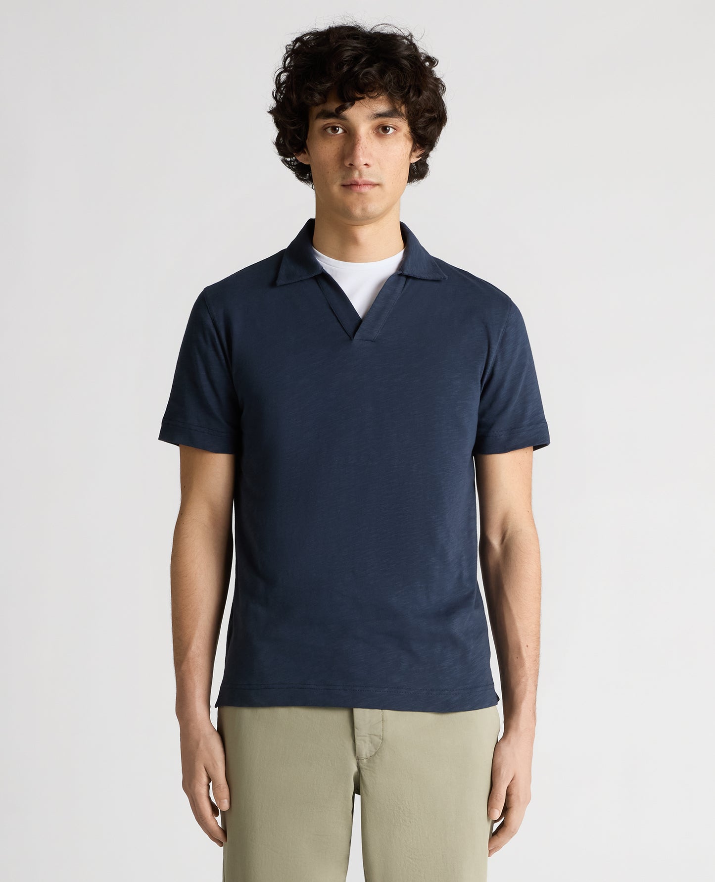 Remus Uomo V-Neck Shirt - Navy