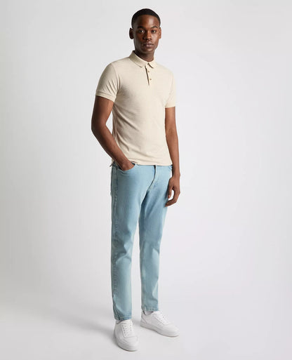 Remus Uomo Short Sleeve Polo Shirt - Beige