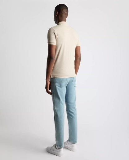 Remus Uomo Short Sleeve Polo Shirt - Beige