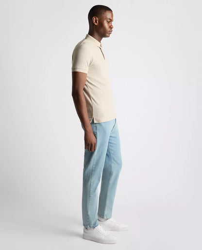 Remus Uomo Short Sleeve Polo Shirt - Beige