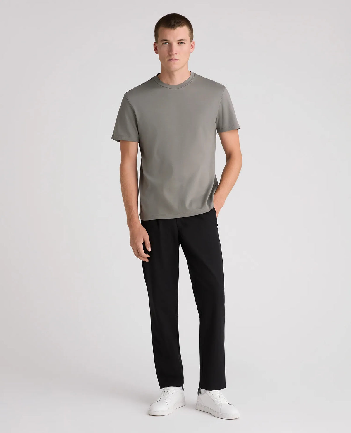 Remus Uomo 24/5 Round Neck T-Shirt - Grey