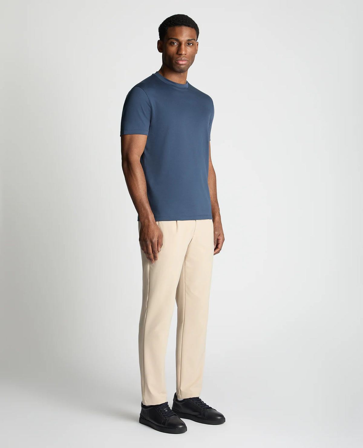 Remus Uomo 24/5 Crew Neck Tee - Dark Blue