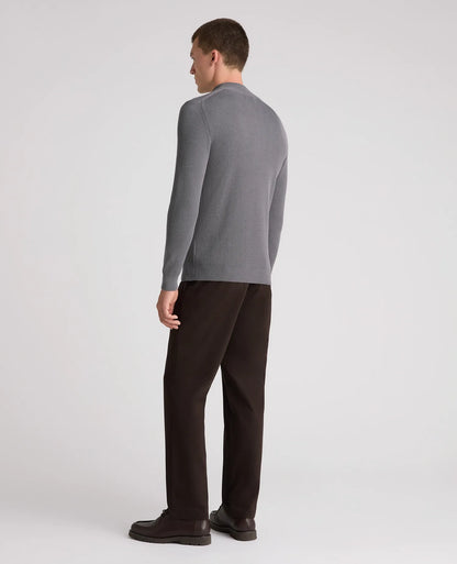 Remus Uomo Long Sleeve Half Zip Jumper - Grey