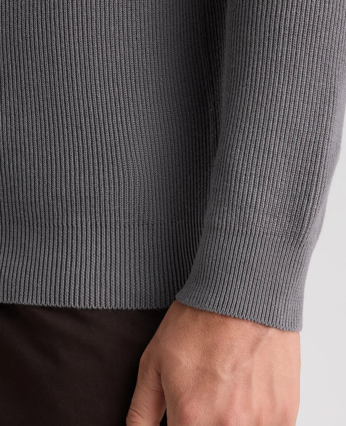 Remus Uomo Long Sleeve Half Zip Jumper - Grey