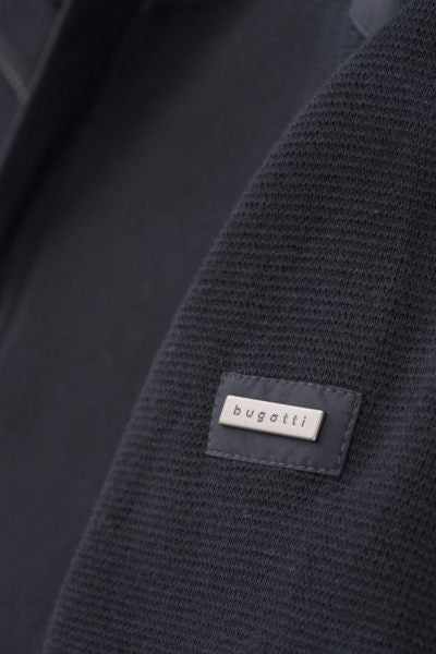 Bugatti Button 1/2 Zip Troyer Knit - Navy