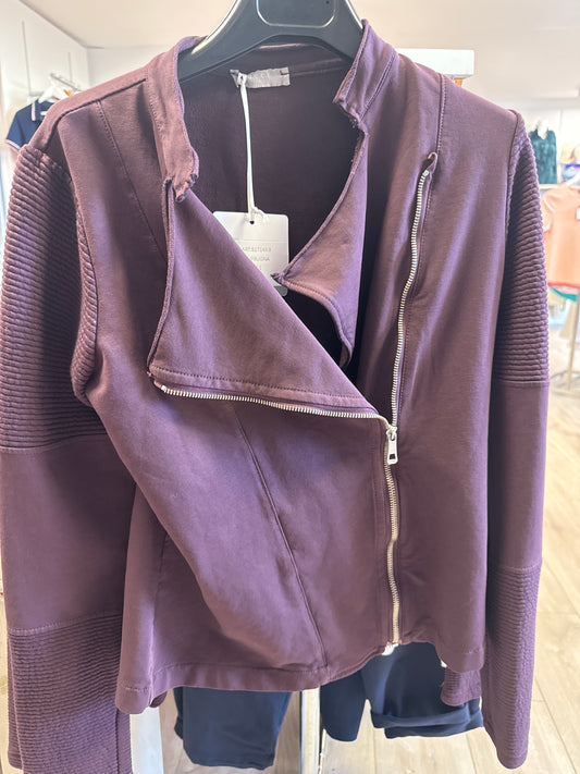 Deck Biker Jacket - Mulberry