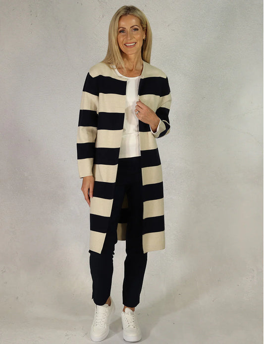 Deck Navy Striped Knit
