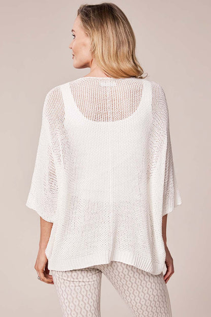 Deck V-Neck Knit - White
