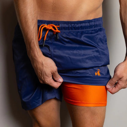 Swole Panda Hydro Motion Swim Shorts - Navy