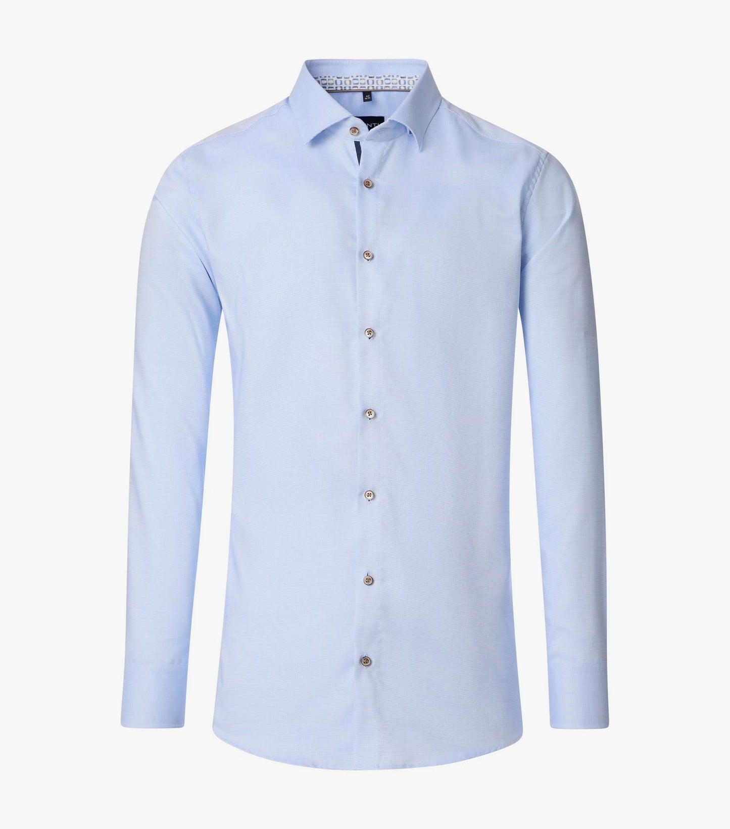 Venti Business Pinhead Shirt - Blue