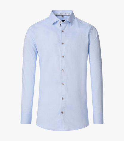 Venti Business Pinhead Shirt - Blue