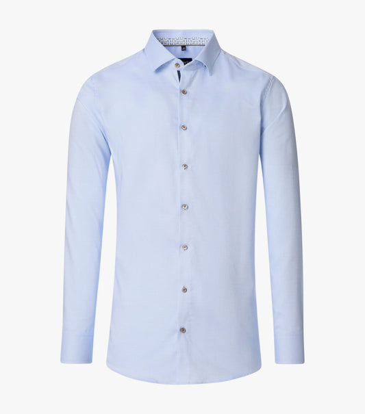 Venti Business Pinhead Shirt - Blue