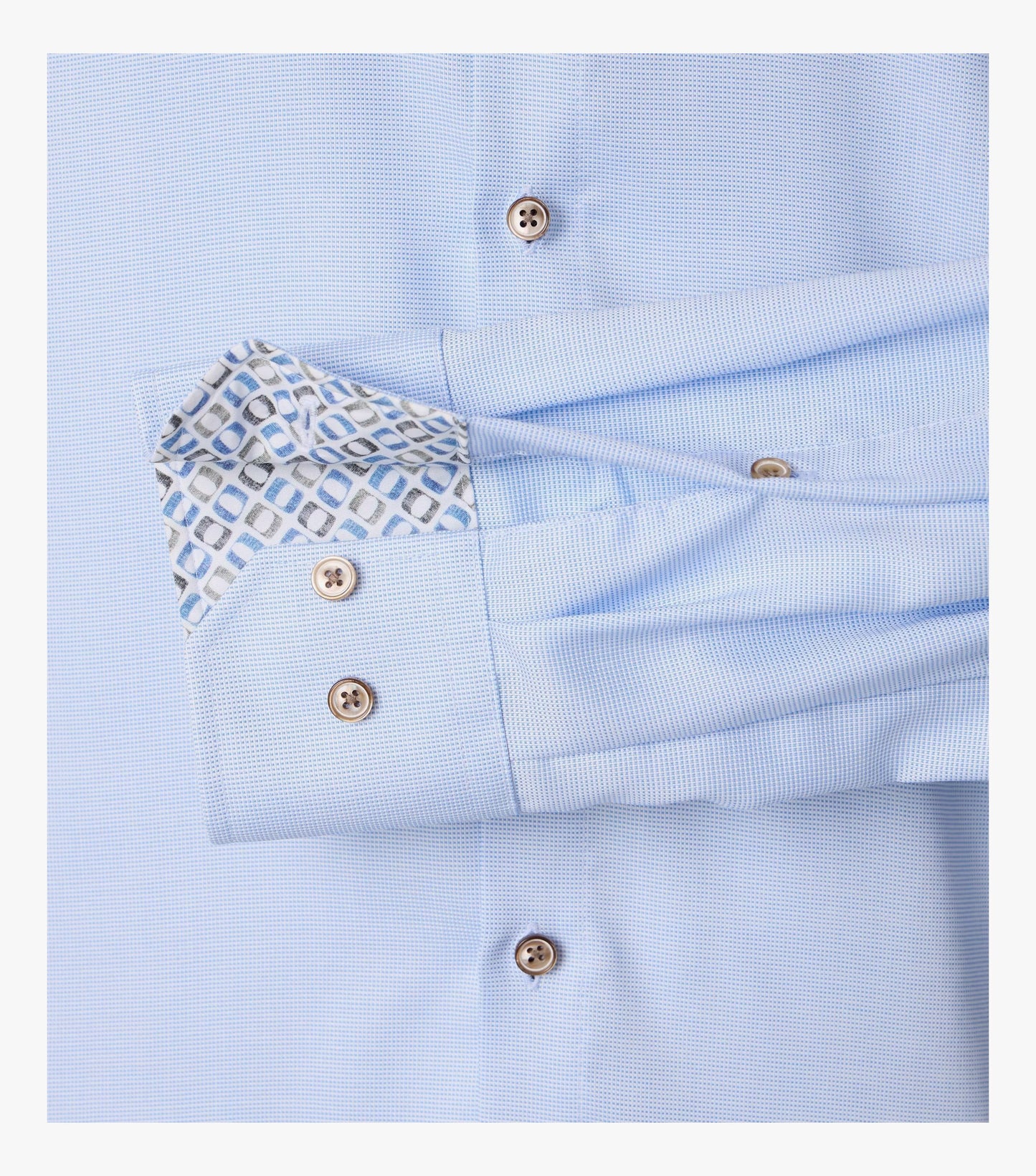 Venti Business Pinhead Shirt - Blue