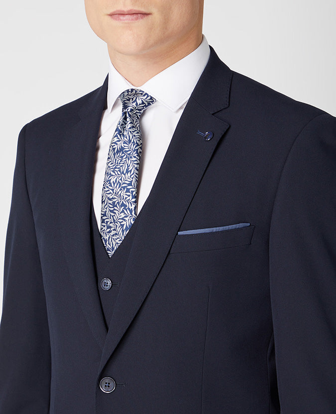 Remus Palucci Tapered Fit Suit Jacket - Navy 11770 79