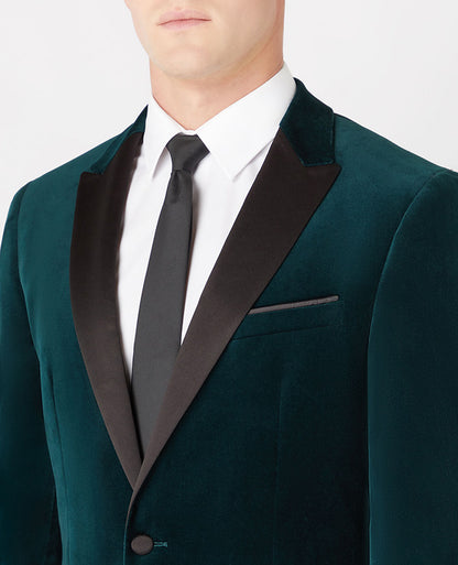 Remus Uomo Monti Velvet Jacket - Green 11860/38