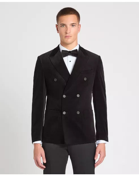 Remus Uomo DB Romario Jacket - Black Cord