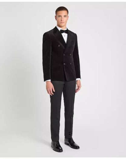 Remus Uomo DB Romario Jacket - Black Cord