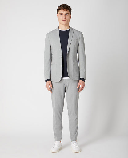 Remus Uomo Favian Slim Fit Cotton-Blend Stretch Jacket - Grey