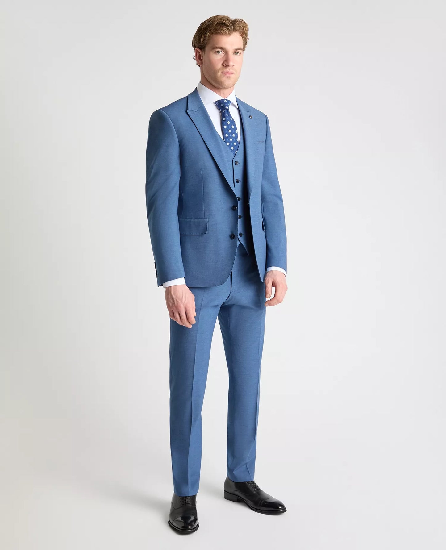Remus Uomo Peppe Tapered Fit Suit Jacket - Blue