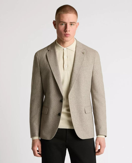 Remus Uomo Alto Wool Blazer - Biscuit
