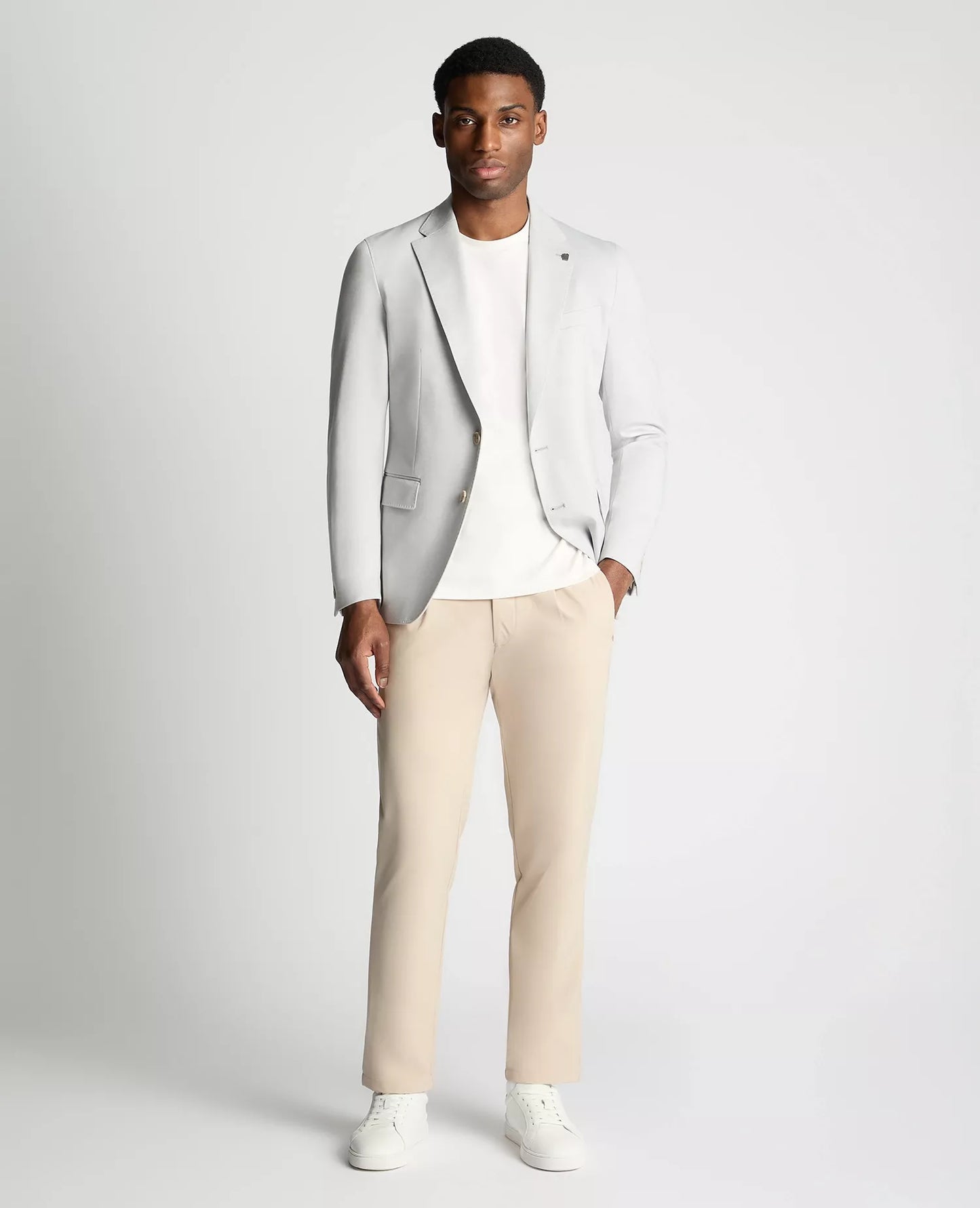 Remus Uomo Alto Blazer Jacket - Silver Grey