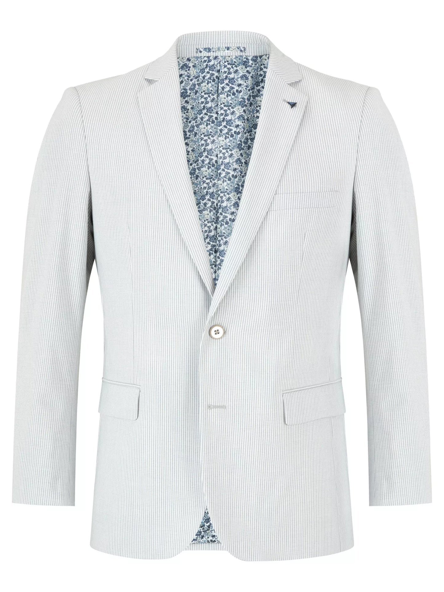 DG Marseille Stripe Blazer - Light Blue