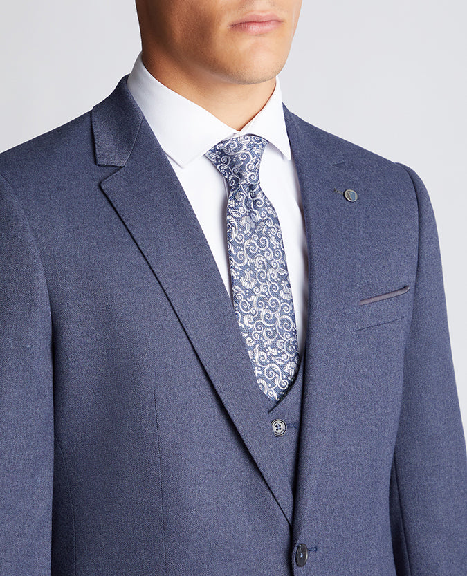 Remus Uomo Matteo Slim Fit 3pc Suit - Blue