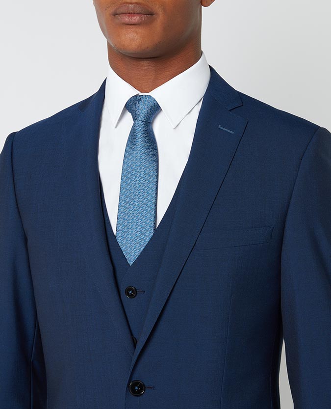 Remus Uomo Palucci Tapered Fit Suit - Dark Blue