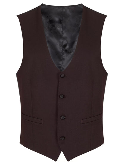 Remus Uomo Russo J Waistcoat - Wine