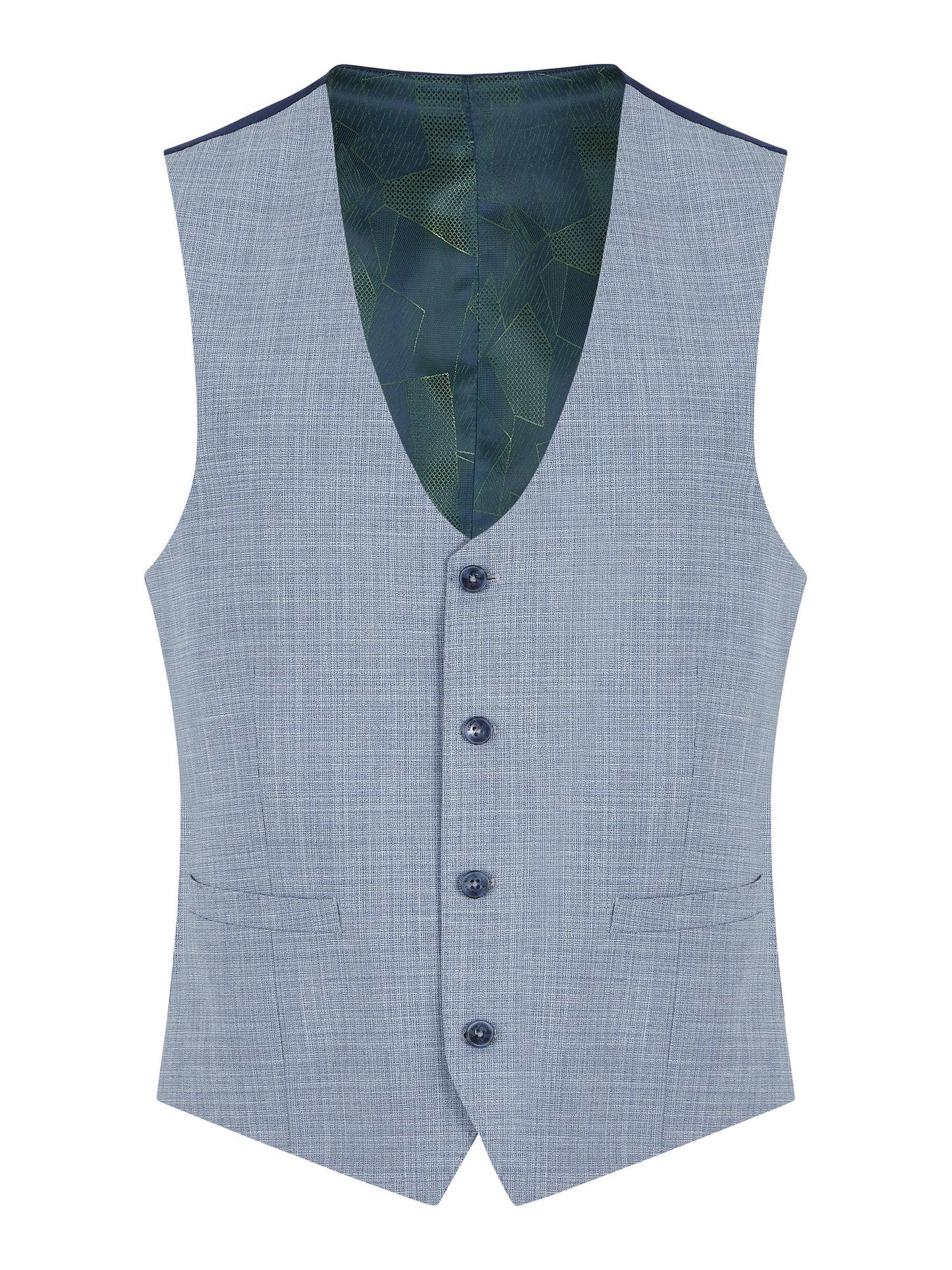 Remus Uomo Mario Waistcoat - Sky Blue