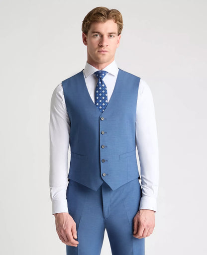 Remus Uomo Peppe Waist Coat - Blue
