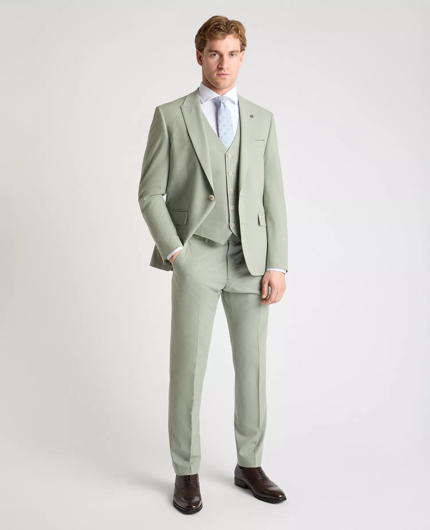 Remus Peppe Waistcoat - Sage