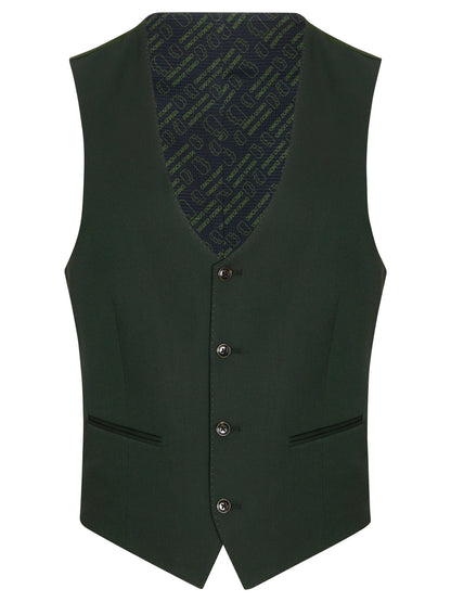 Remus Uomo Massa J Suit Slim Fit Waistcoat - Green